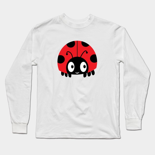 Adorable Ladybug Cute Kawaii Bug Insect Entomology Design Lady Bird Long Sleeve T-Shirt by teemaniac